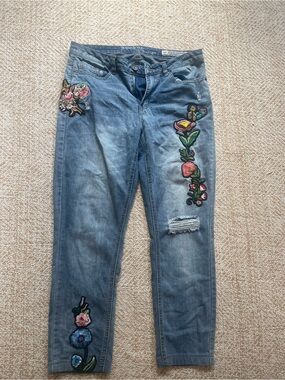 Rocks & Indigo Blue Denim Jeans with Branded Waistband